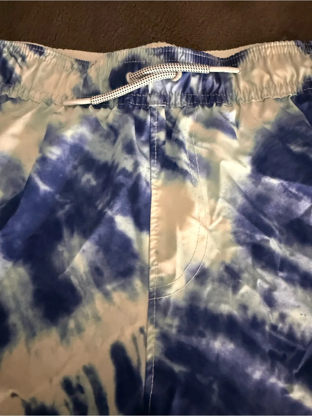 Abercrombie & Fitch Kid’s Blue Tie-Dye Swim Trunks Size 9-10